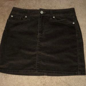 Brown corduroy skirt